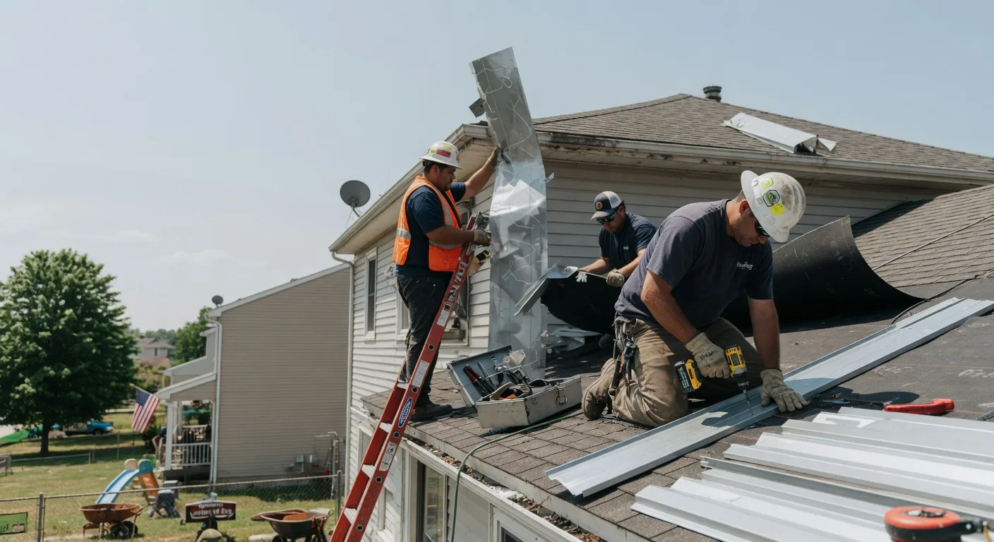 Storm Damage Metal Roof Repair in Glenwood, MD